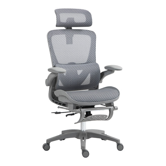 Work chair manager Zenyk pakoworld mesh in black and white color 63x70x126cm