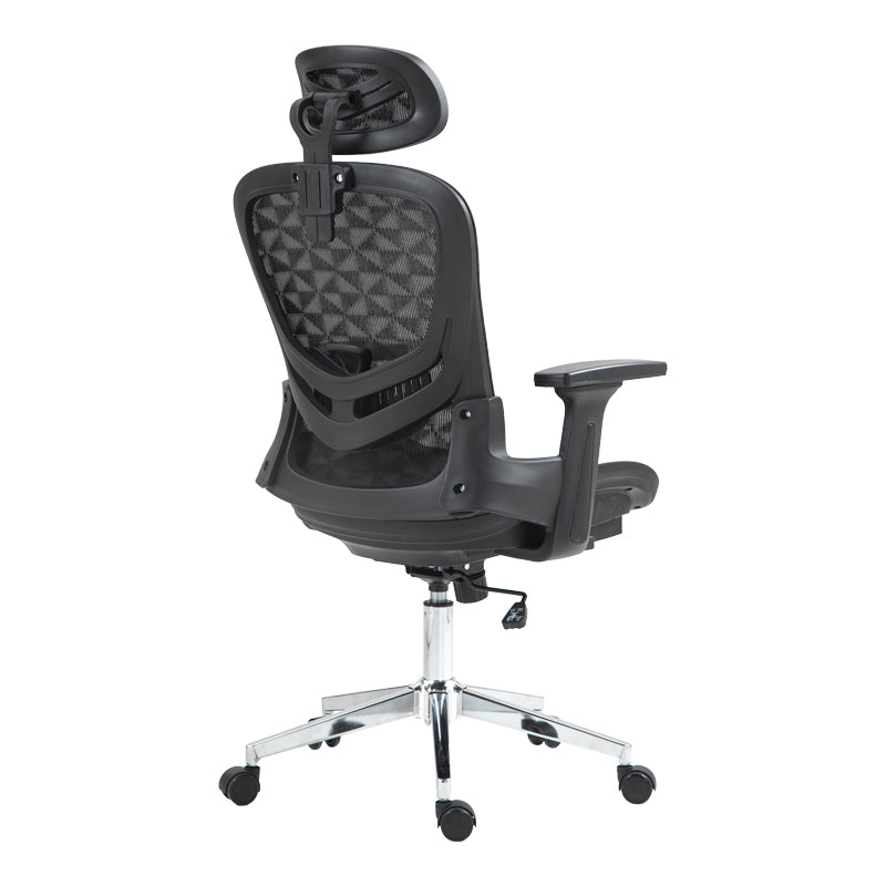 Work chair manager Mergi pakoworld black mesh 62x63x120cm
