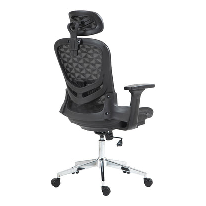Work chair manager Mergi pakoworld black mesh 62x63x120cm
