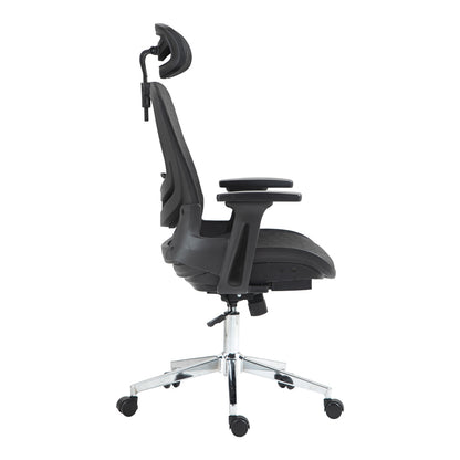 Work chair manager Mergi pakoworld black mesh 62x63x120cm