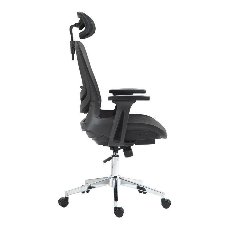 Work chair manager Mergi pakoworld black mesh 62x63x120cm