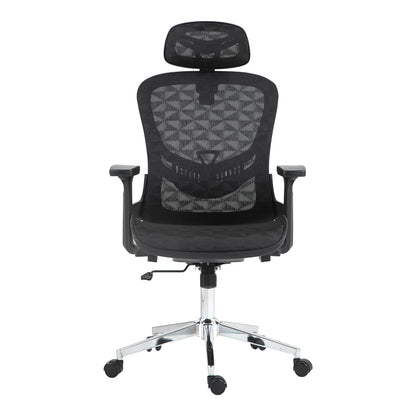 Work chair manager Mergi pakoworld black mesh 62x63x120cm