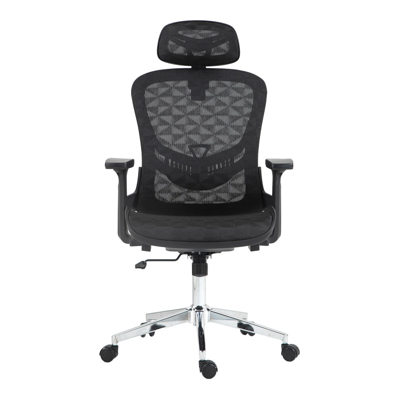 Work chair manager Mergi pakoworld black mesh 62x63x120cm