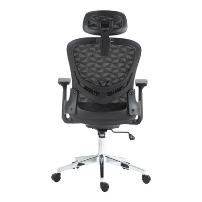 Work chair manager Mergi pakoworld black mesh 62x63x120cm
