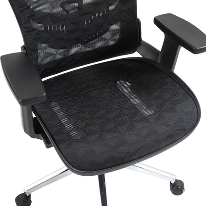 Work chair manager Mergi pakoworld black mesh 62x63x120cm