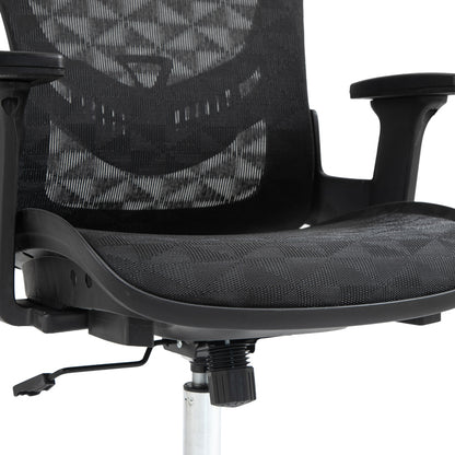 Work chair manager Mergi pakoworld black mesh 62x63x120cm