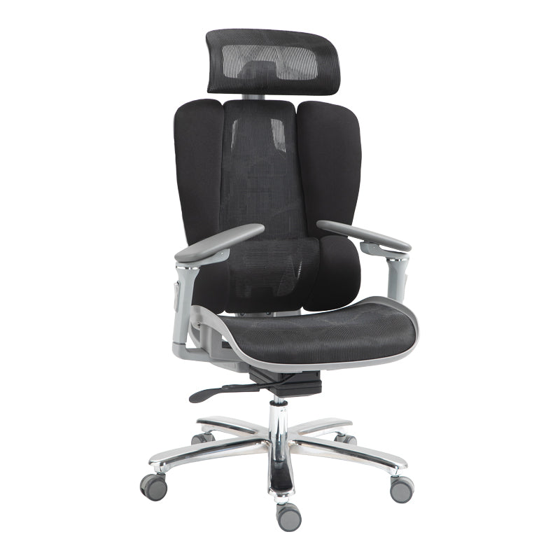 Work chair manager Chocky pakoworld black mesh 68x69x120cm