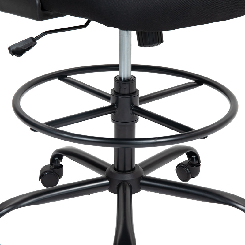 Work chair manager Derzio mesh black fabric 62x53x131cm