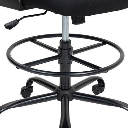 Work chair manager Derzio mesh black fabric 62x53x131cm
