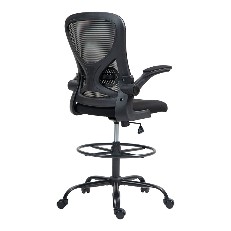 Work chair manager Derzio mesh black fabric 62x53x131cm