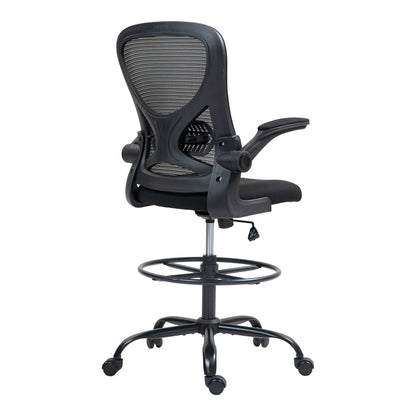 Work chair manager Derzio mesh black fabric 62x53x131cm