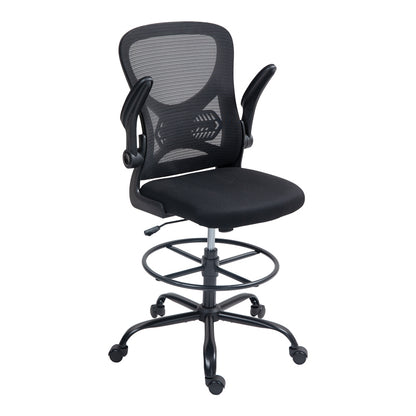 Work chair manager Derzio mesh black fabric 62x53x131cm