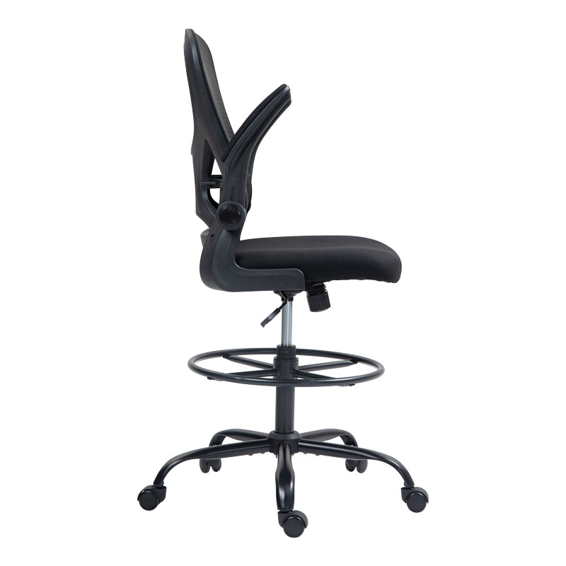 Work chair manager Derzio mesh black fabric 62x53x131cm