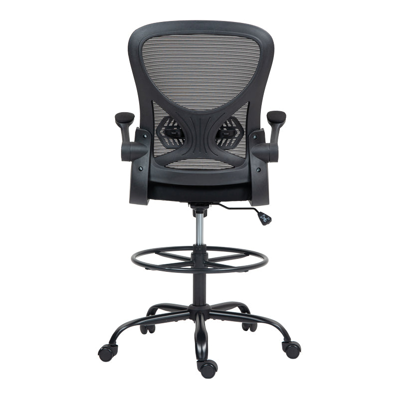 Work chair manager Derzio mesh black fabric 62x53x131cm