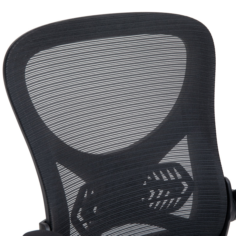 Work chair manager Derzio mesh black fabric 62x53x131cm