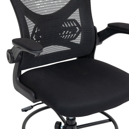 Work chair manager Derzio mesh black fabric 62x53x131cm