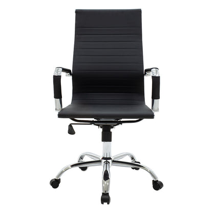 Manager office chair Valter black pu 55.5x58x108cm