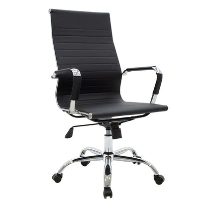 Manager office chair Valter black pu 55.5x58x108cm