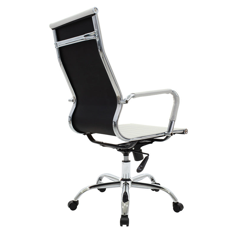 Manager office chair Valter white pu 55.5x58x108cm