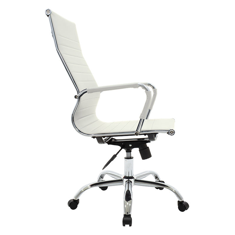 Manager office chair Valter white pu 55.5x58x108cm