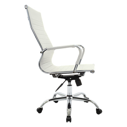 Manager office chair Valter white pu 55.5x58x108cm
