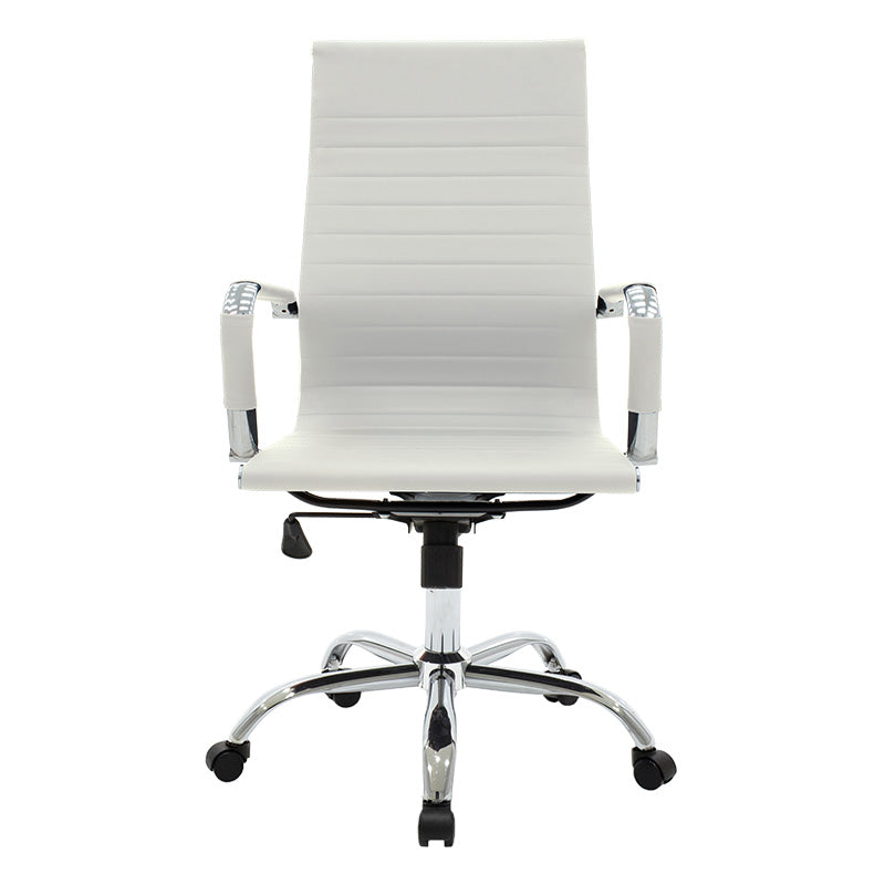 Manager office chair Valter white pu 55.5x58x108cm