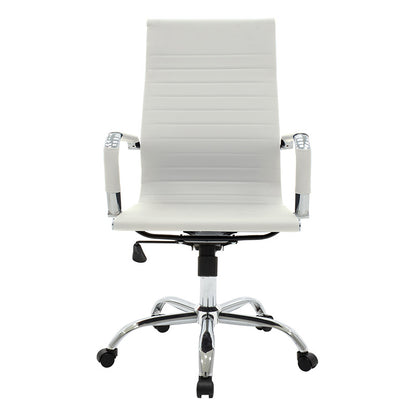 Manager office chair Valter white pu 55.5x58x108cm