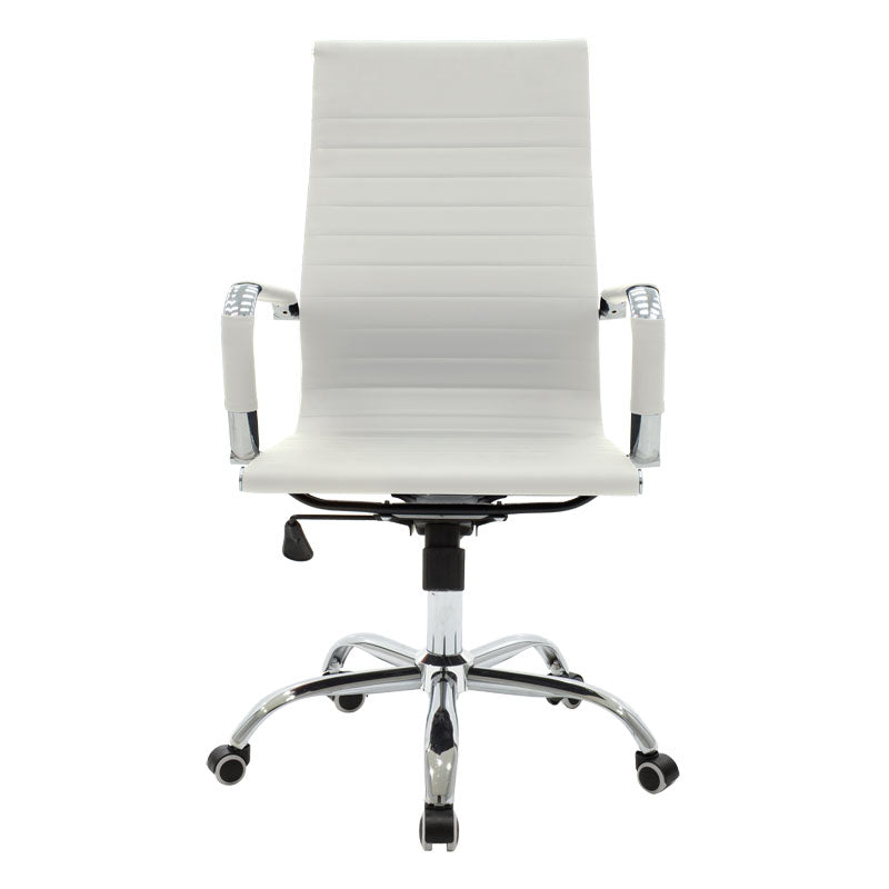 Manager office chair Valter pakoworld white pu 55.5x58x108cm