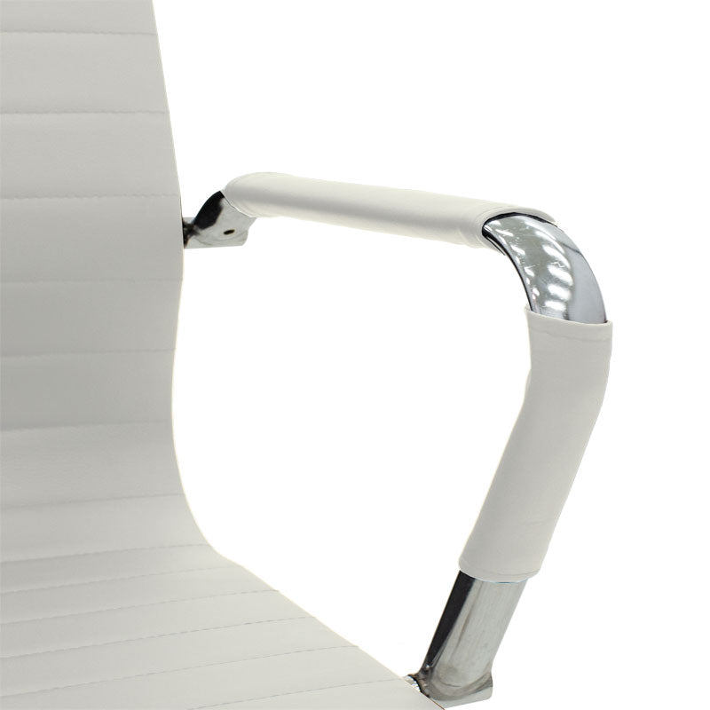 Manager office chair Valter pakoworld white pu 55.5x58x108cm
