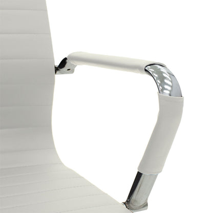 Manager office chair Valter pakoworld white pu 55.5x58x108cm