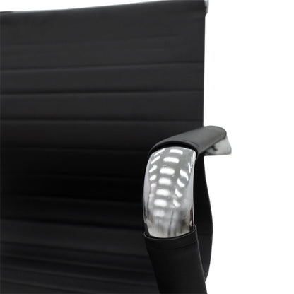 Valter pakoworld guest office chair black pu 55.5x48x88cm