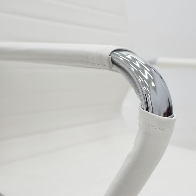 Visitor office chair Valter pakoworld white pu 55.5x48x88cm