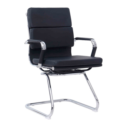 Visitor office chair Tokyo black pu 55.5x48x88cm