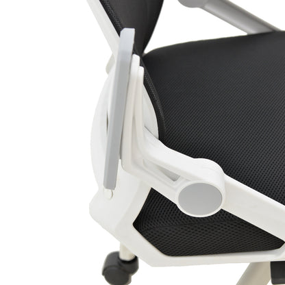 Manager office chair Serjo pakoworld white-black pp-mesh fabric 75x65x128cm