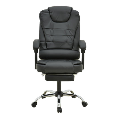 Director's office chair with footrest and massage mechanism Volter pu black 62x70x110cm