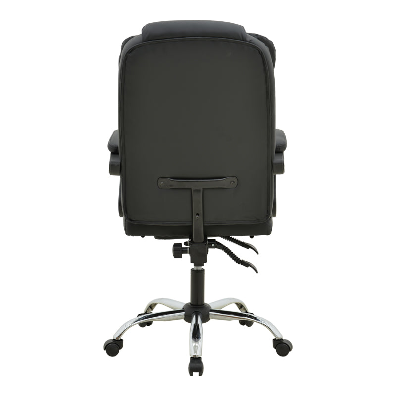 Director's office chair with footrest and massage mechanism Volter pu black 62x70x110cm