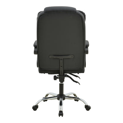 Director's office chair with footrest and massage mechanism Volter pu black 62x70x110cm