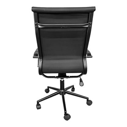 Manager office chair Valter black pu 55.5x58x108cm