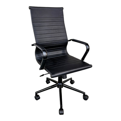 Manager office chair Valter black pu 55.5x58x108cm