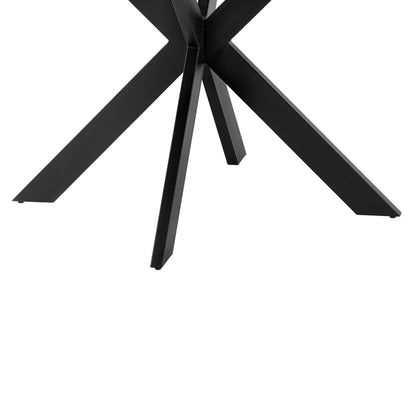 Kitchen table Jeston pakoword MDF sonoma-black metal leg D120x75cm