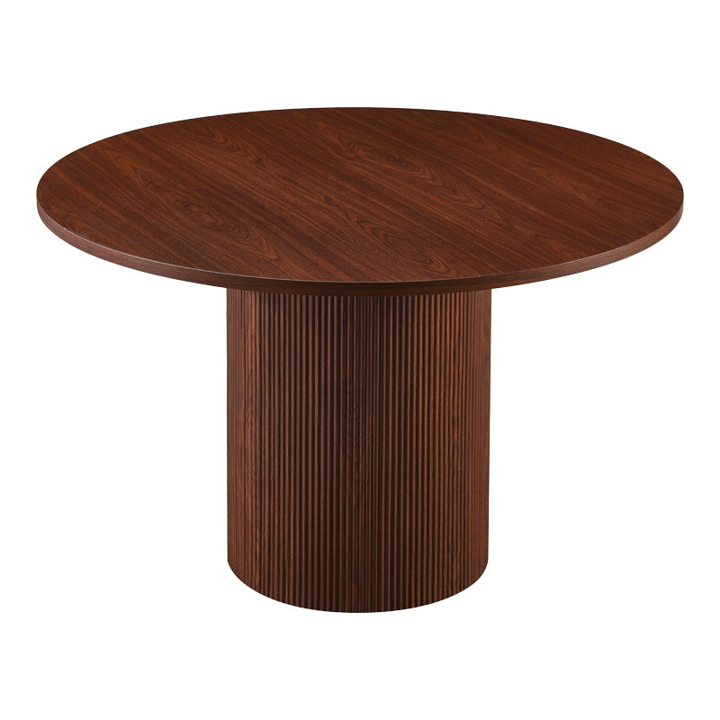 Kitchen table Mesa pakoworld MDF in walmut color D120x75cm