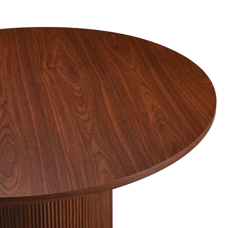 Kitchen table Mesa pakoworld MDF in walmut color D120x75cm