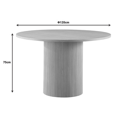 Kitchen table Mesa pakoworld MDF in Oak color D120x75cm