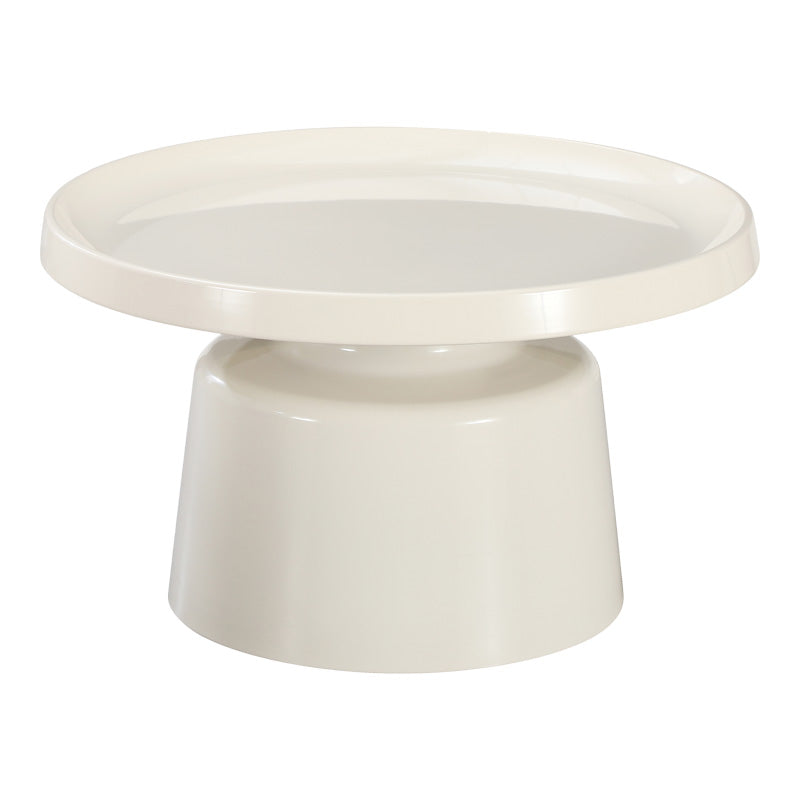 Coffee table Ginoze 2 pieces set in white color metal