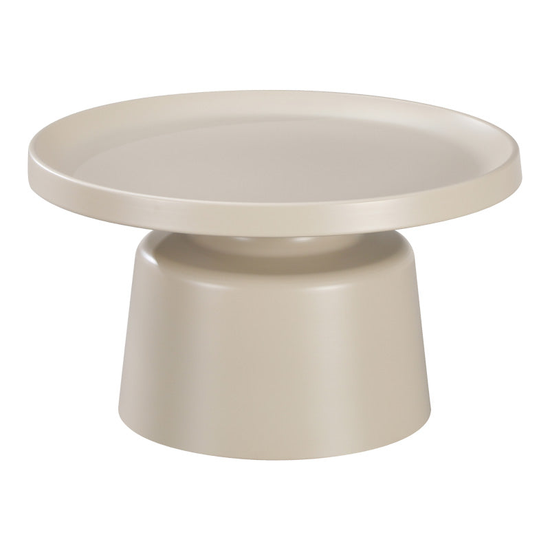 Coffee table Ginoze 2 pieces set in cappuccino color metal