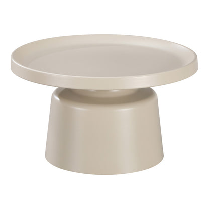 Coffee table Ginoze 2 pieces set in cappuccino color metal