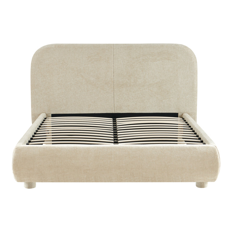 Bed Salena beige fabric 160x200cm