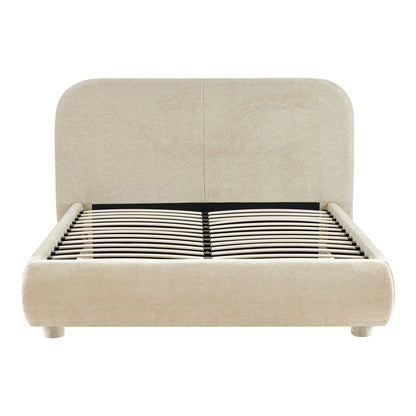 Bed Salena beige fabric 160x200cm