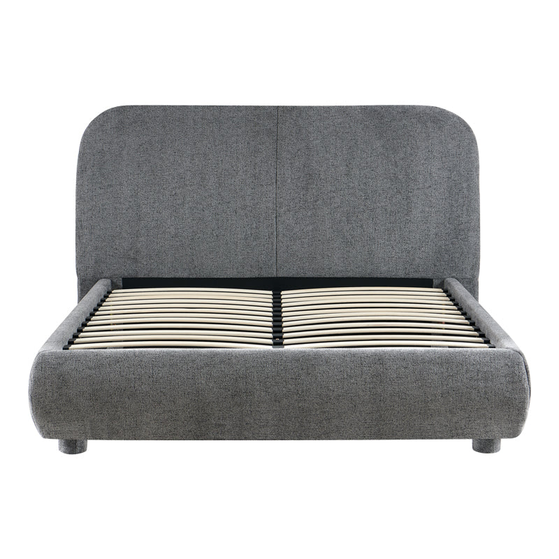 Bed Salena dark grey fabric 160x200cm