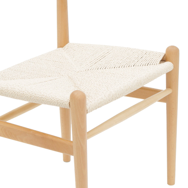 Conan chair pakoworld natural beech wood-seat natural rope 52x46x78cm